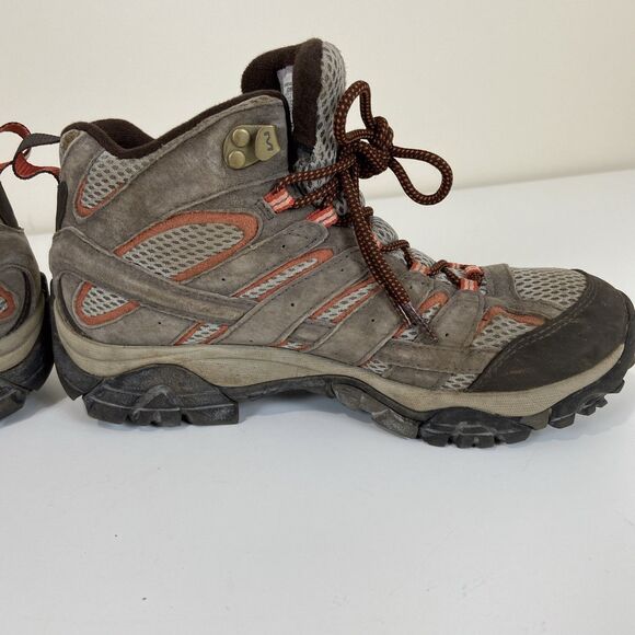 MERRELL Moab 3 Mid Waterproof Hiking Boot Womens Sz 8.5 - Picture 7 of 10